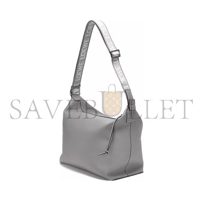 LOEWE CUBI CROSSBODY BAG IN SUPPLE SMOOTH CALFSKIN AND JACQUARD B906K70X01 (44*30*18cm)